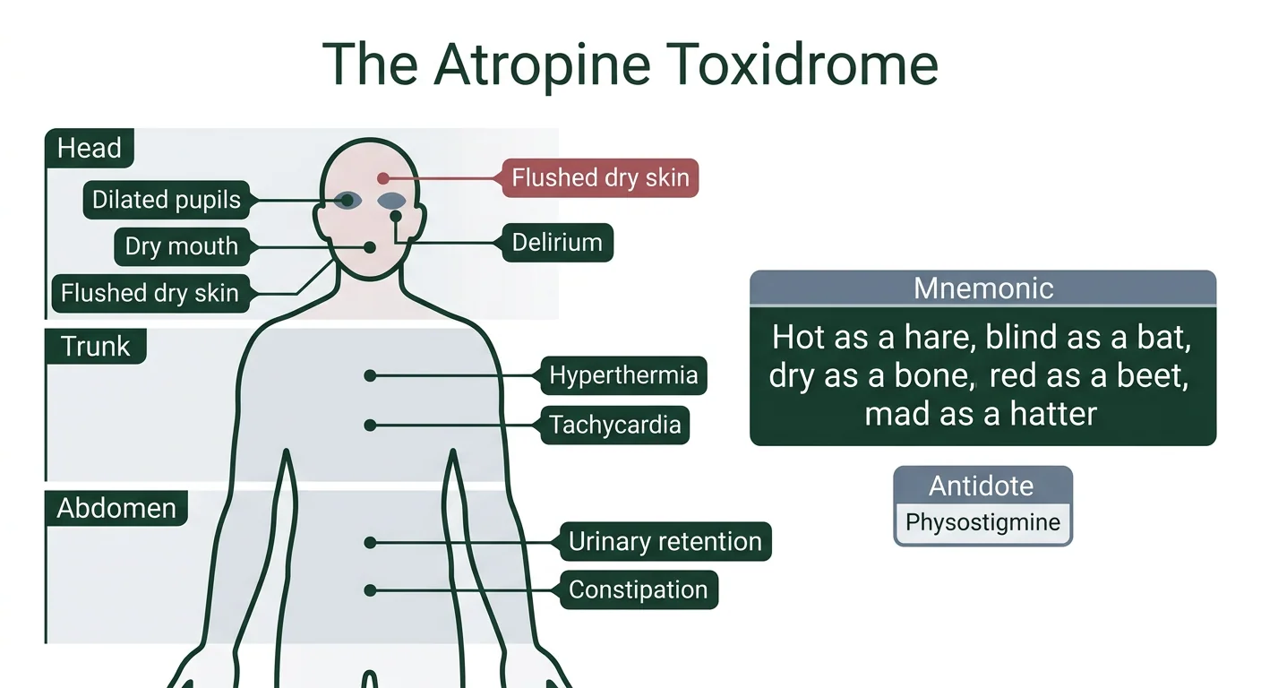 Figure 1 — The atropine toxidrome
