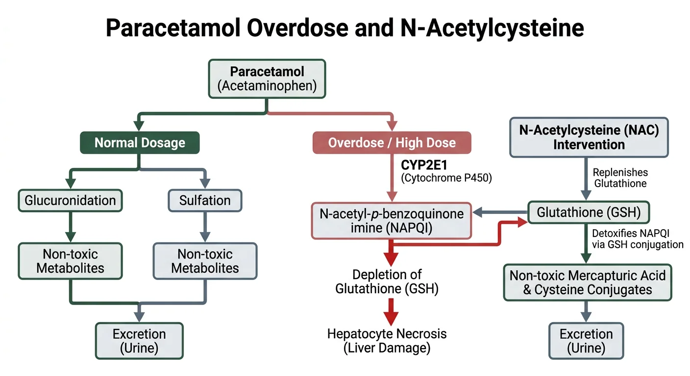 Figure 4 — Paracetamol overdose and N-acetylcysteine